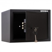 Сейф мебельный BRABIX "SF-230KL", 230х310х250 мм, ключевой замок, черный, 291146, S103BR211514