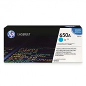 Картридж лазерный HP (CE271A) Color LaserJet Enterprise CP5525, №650A, голубой, оригинальный, ресурс 15000 страниц