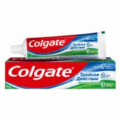 Зубная паста 100 мл COLGATE "Натуральная мята", тройное действие, с фторидом, 7891024128992
