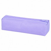Пенал-тубус ПИФАГОР на молнии, ткань, пастельно-фиолетовый, 20х5 см, 272259